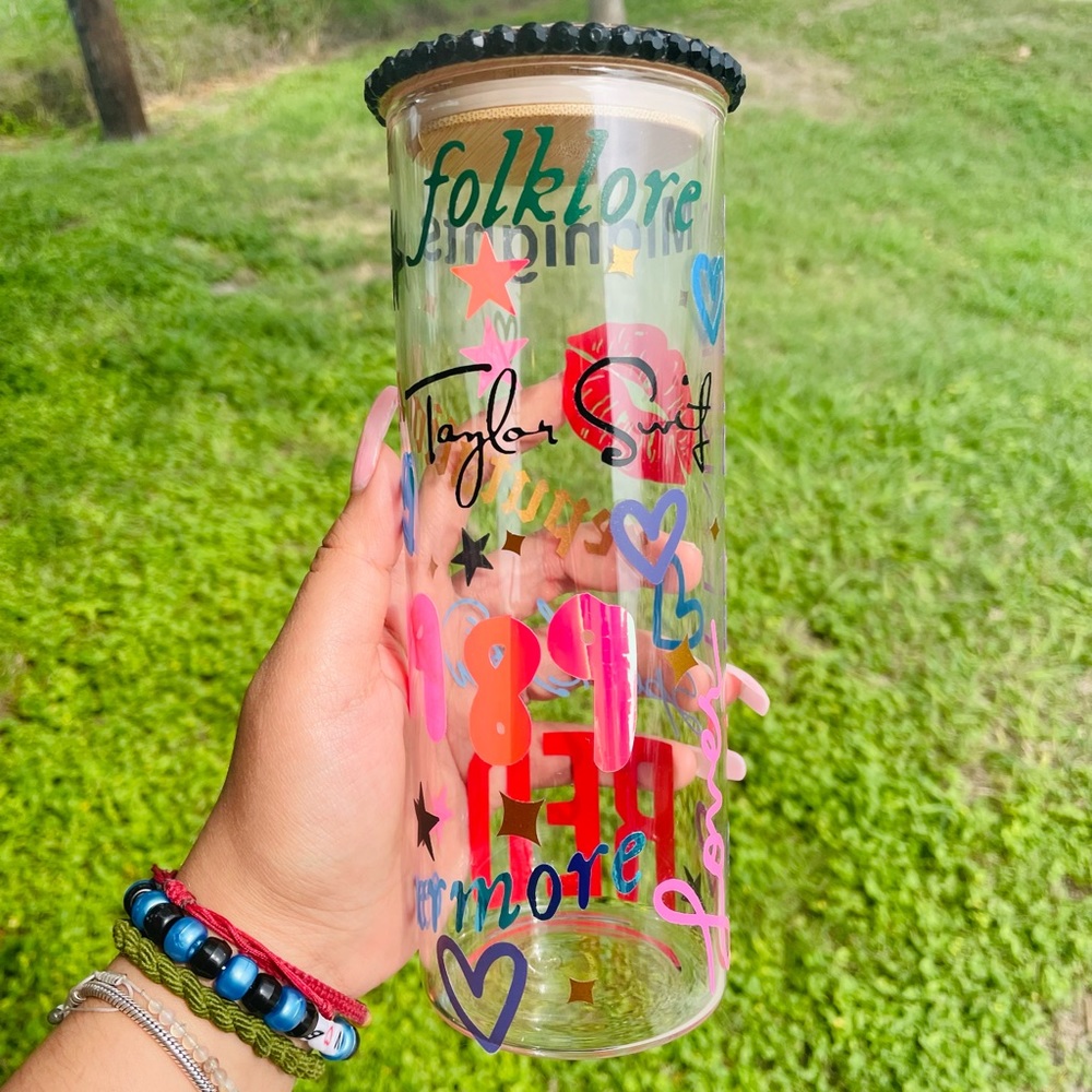 Taylor swift glass cup